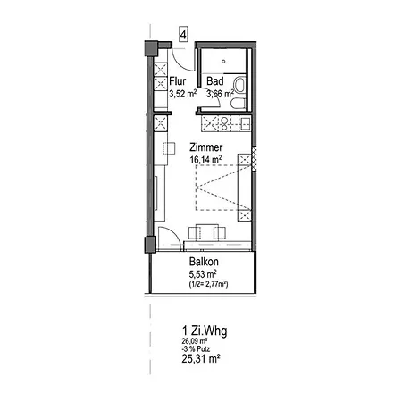 Huber Living Basic 302 Apartment Germering